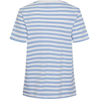 Pieces PCRia SS Tee Stripes Noos Hydrangea - J BY J Fashion