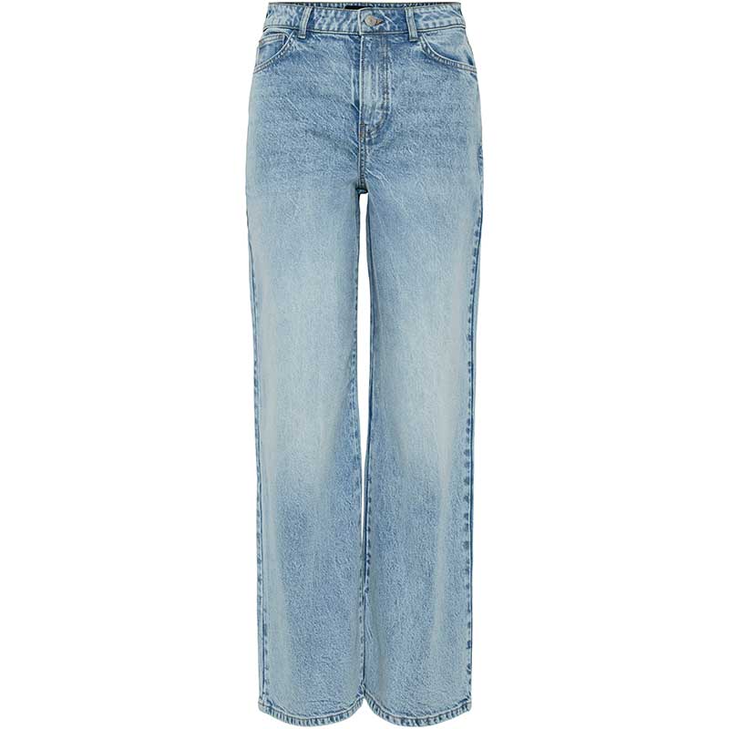 Pieces PCSelma HW Wide Jeans Noos Light Blue Denim - J BY J Fashion