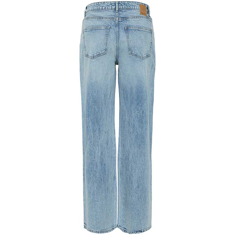 Pieces PCSelma HW Wide Jeans Noos Light Blue Denim - J BY J Fashion