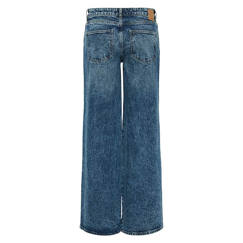 Pieces PCSelma LW Wide Jeans Noos Medium Blue Denim