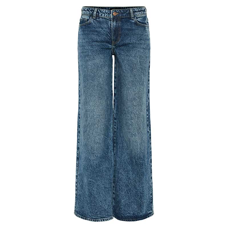 Pieces PCSelma LW Wide Jeans Noos Medium Blue Denim