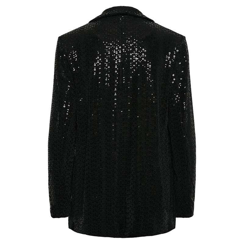 Pieces PCSiddy LS Blazer JRS Black Sequins - J BY J Fashion