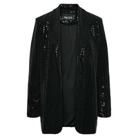 Pieces PCSiddy LS Blazer JRS Black Sequins - J BY J Fashion