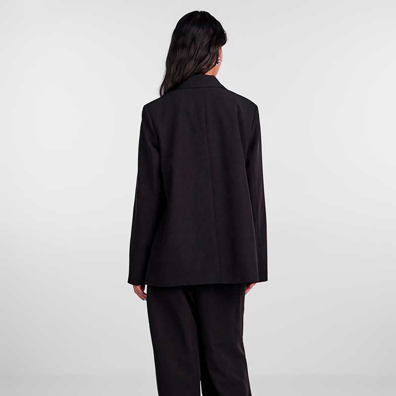 Pieces PCSille LS Blazer W. Side Slits Sort