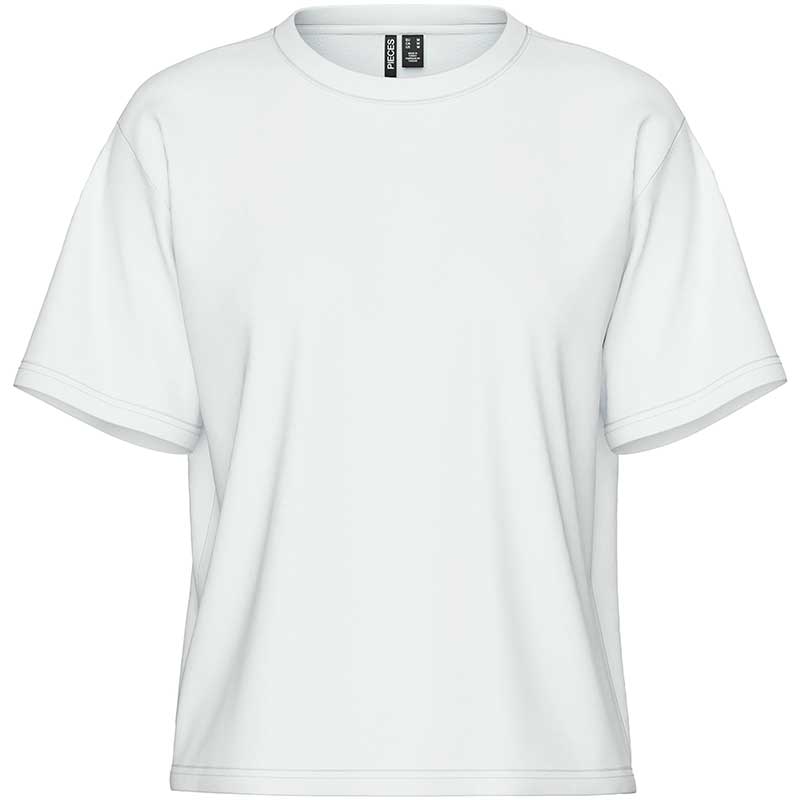 Pieces PCSkylar SS Tee Noos Bright White - J BY J Fashion