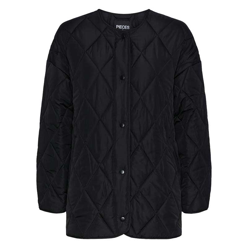 Pieces PCStella Quilted Jacket Noos Black - J BY J Fashion