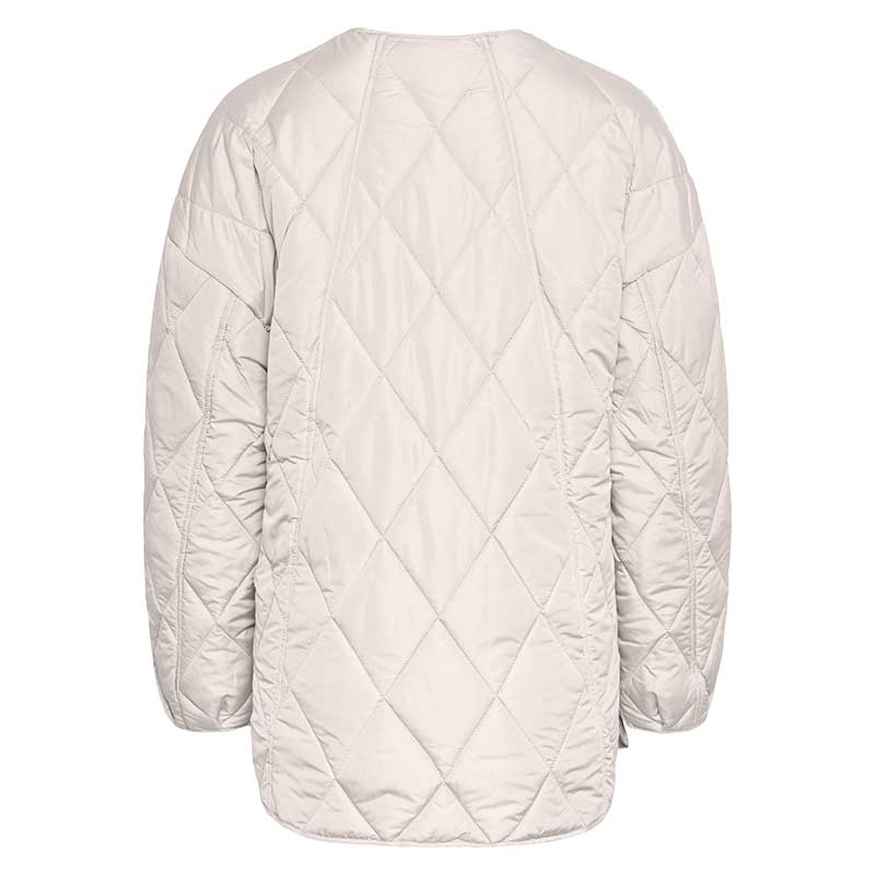 Pieces PCStella Quilted Jacket Noos Silver Gray - J BY J Fashion