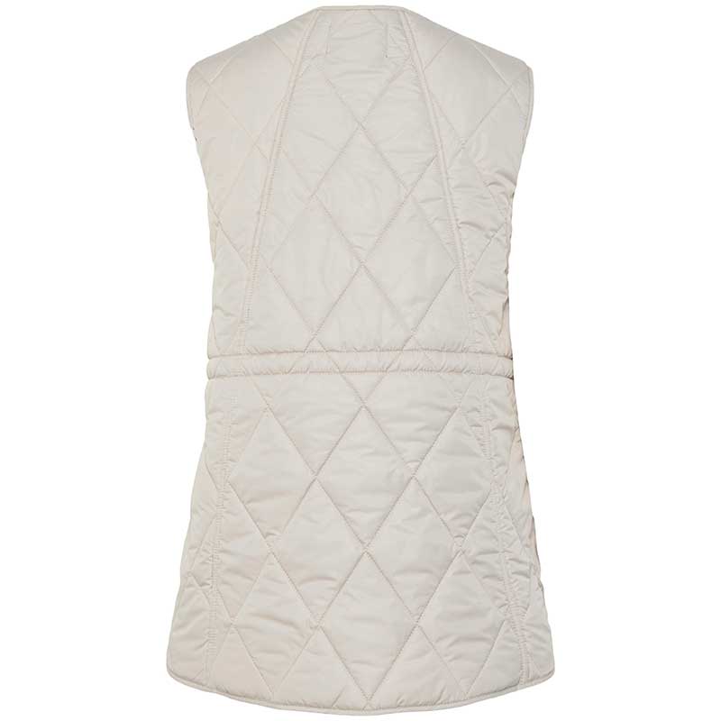 Pieces PCStella Quilted Vest Noos Silver Gray - J BY J Fashion