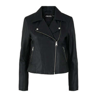 Pieces PCSusse Leather Jacket Noos Black - J BY J Fashion