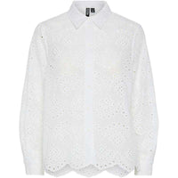 Pieces PCVilde LS Shirt Noos Bright White