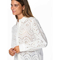 Pieces PCVilde LS Shirt Noos Bright White