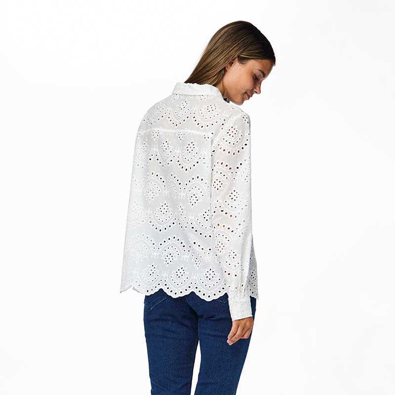 Pieces PCVilde LS Shirt Noos Bright White