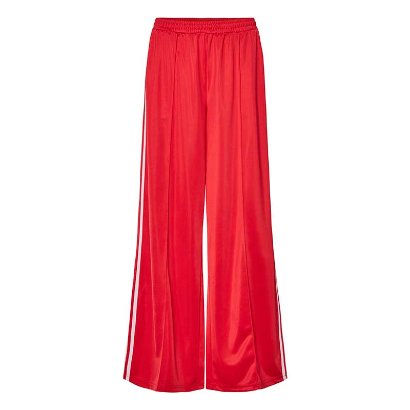 Pieces PcGrace MW Track Ultra Wide Pants High Risk Red - J BY J Fashion