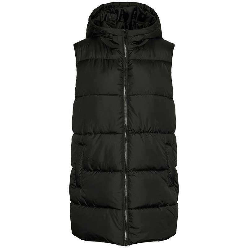 Pieces PCBee New Puffer Vest Noos Black - J BY J Fashion