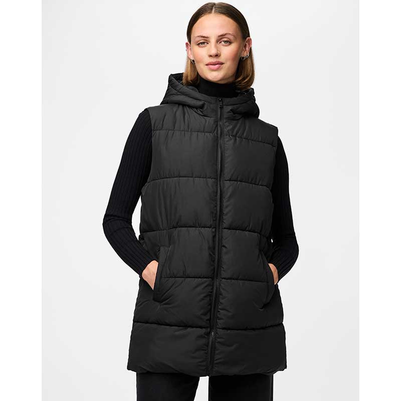 Pieces PCBee New Puffer Vest Noos Black - J BY J Fashion