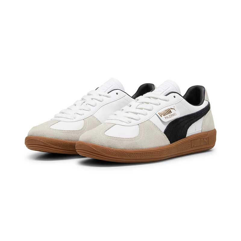 Puma Palermo Lth White-Vapor Gray-Gum