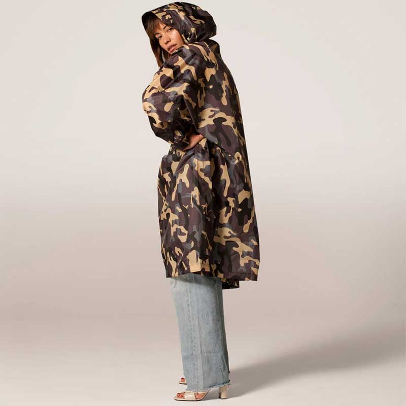 Rainkiss Rain Poncho Camo Multi-color - J BY J Fashion