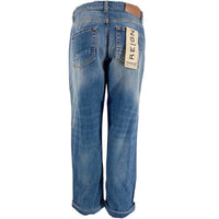 Reign Italia Maura Navajo Cropped Jeans Denim