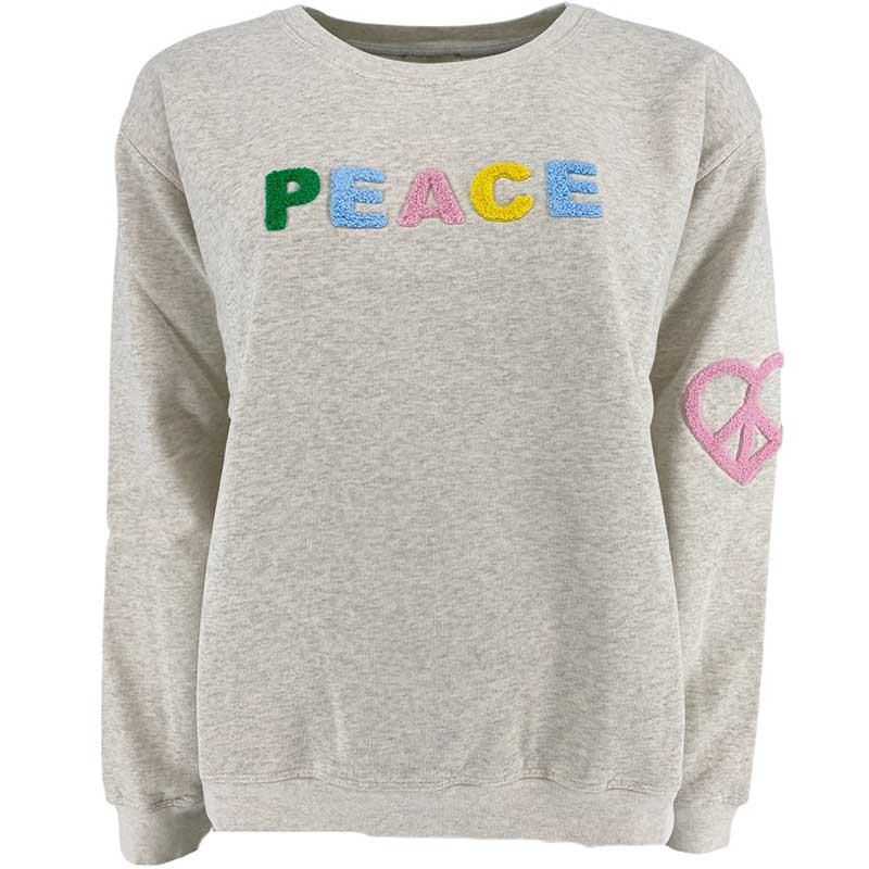 Rosas IS-Peace Sweat Shirt Grey Melange