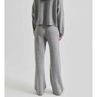 Second Female Lounge Knit Pant Grey Melange - J BY J Fashion