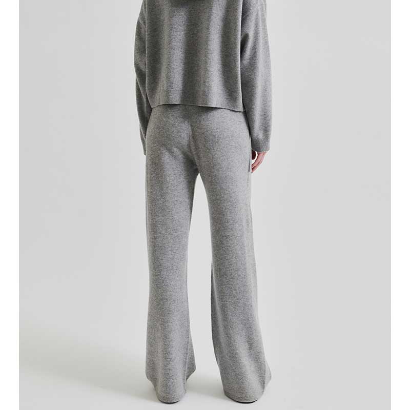 Second Female Lounge Knit Pant Grey Melange - J BY J Fashion