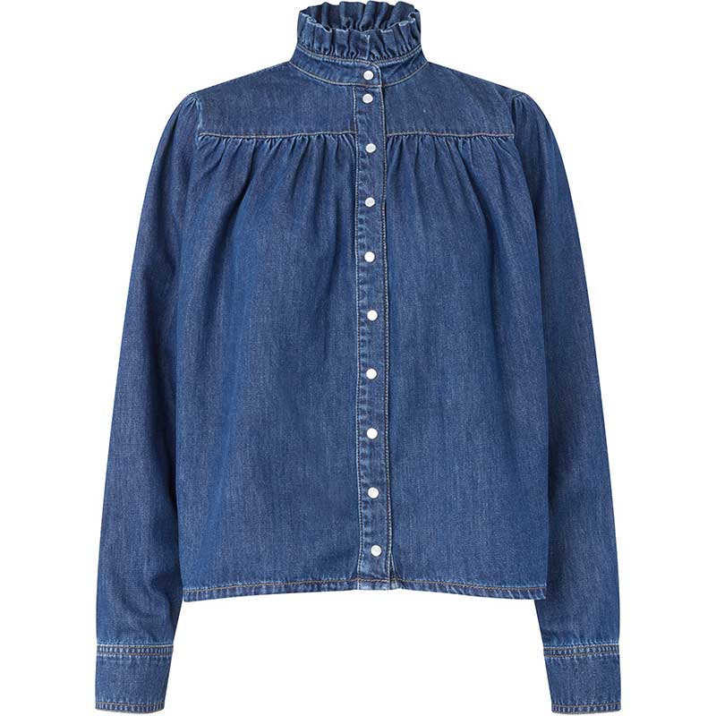 Second Female Mina Denim Shirt Blue Denim