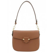 POURCHET PARIS SÉVRES LARGE FLAP BAG CAMEL - J BY J Fashion